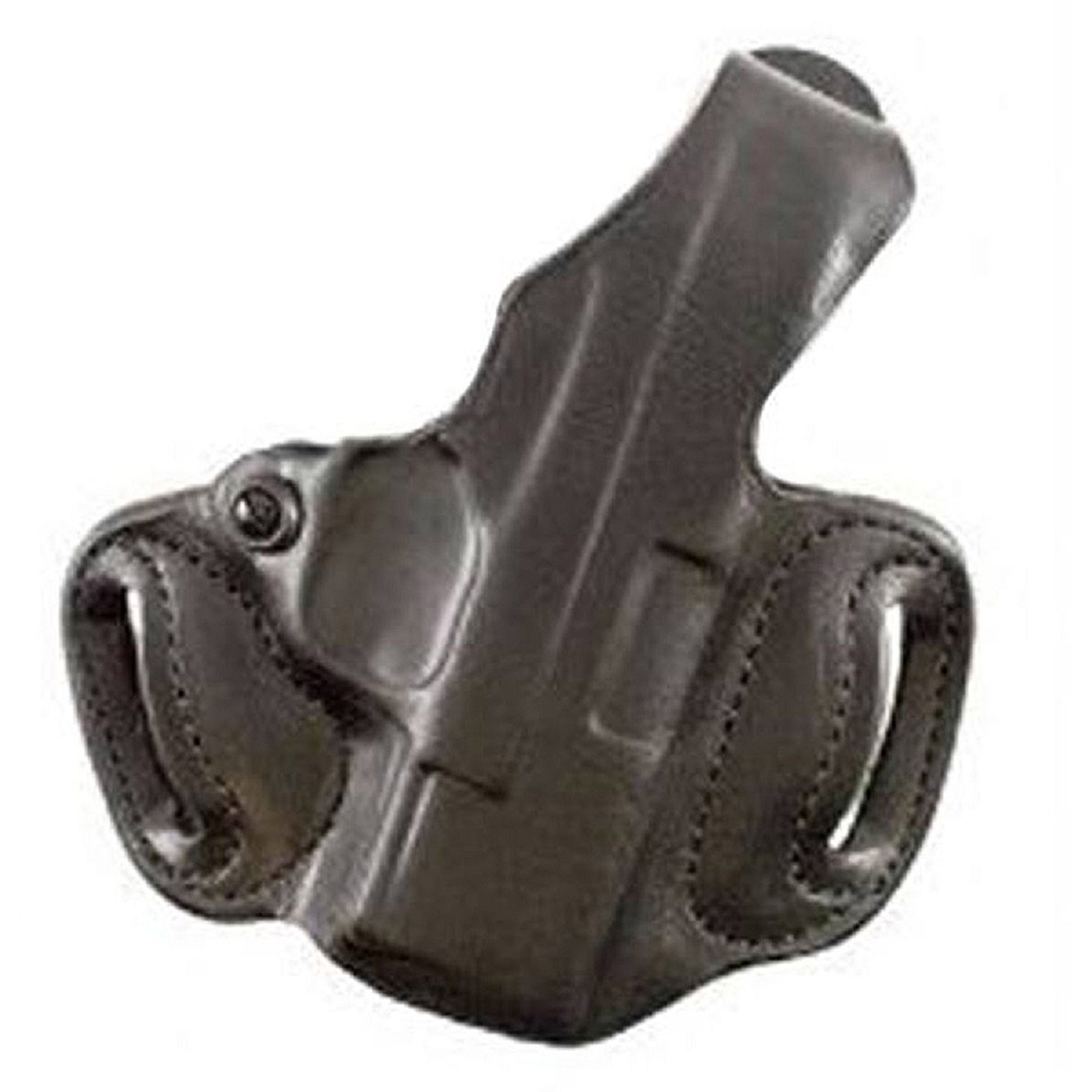 DeSantis Gunhide 085BA8BZ0 Thumb Break Mini Slide OWB Black Leather Belt Slide Fits Glock 43/43x/48 Belt 1.75 Wide Right Hand