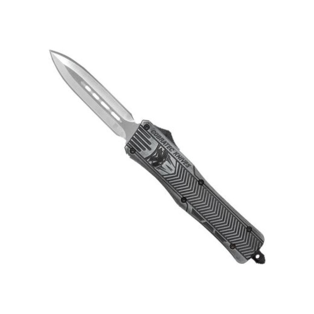COBRATEC MEDIUM FS3 OTF STONE WASH 3" D2 DAGGER 1 SIDE SRRTD