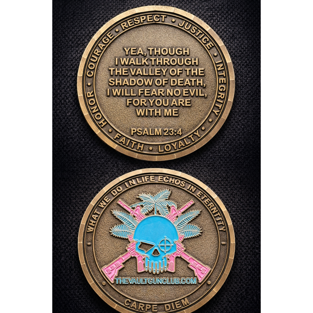 Psalm 23:4 Tactical Faith Challenge Coin – The Vault Gun Club