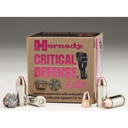 Hornady Critical Defense Lite 9mm 100Gr FTX 25CT
