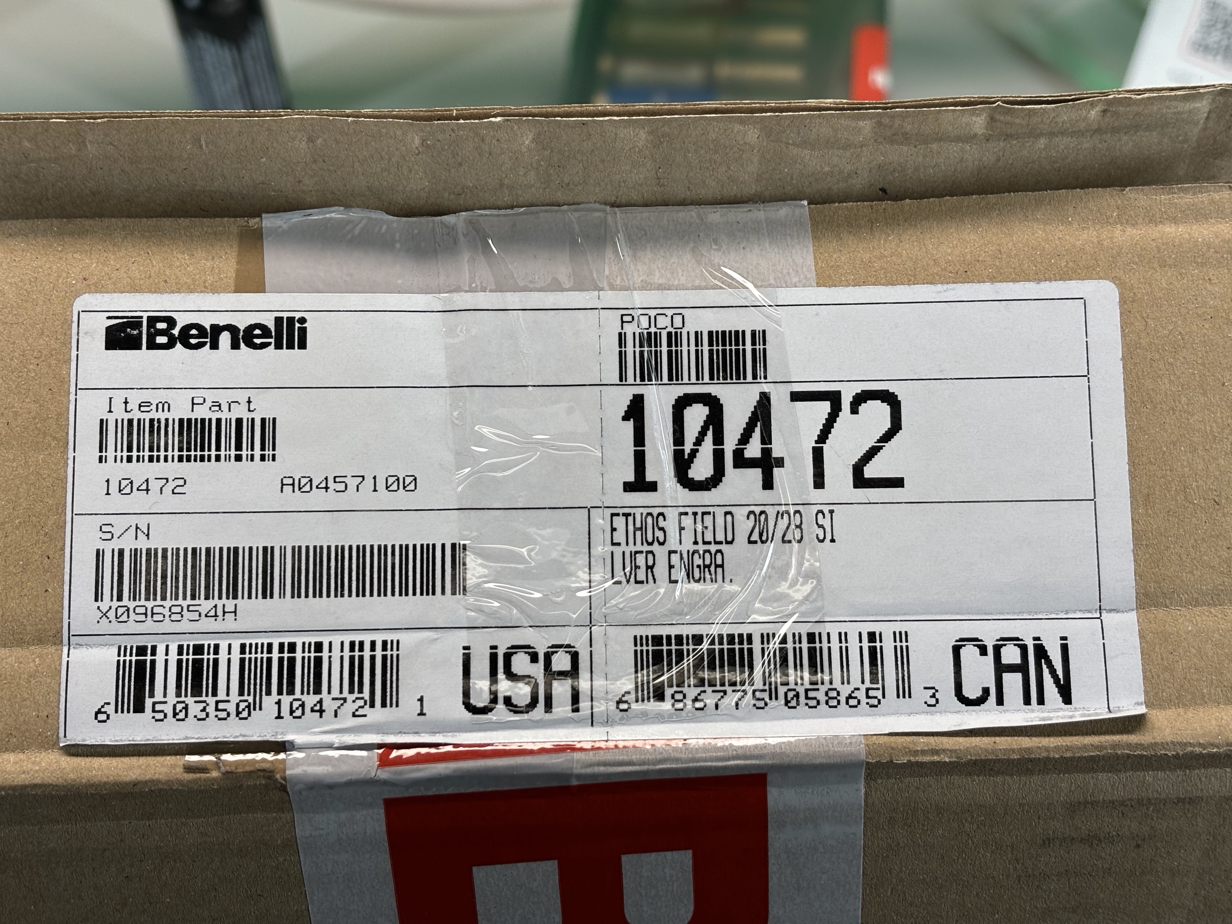 NIB Benelli Ethos Field 20ga 3" 28" Barrel AA-Grade Walnut Stock 10472-img-2