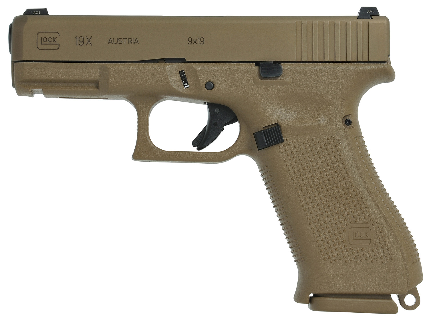 NIB Glock 19X 9MM 4.02" Barrel FDE Night Sights 1-17RD & 2-19RD Mags 19X-img-1