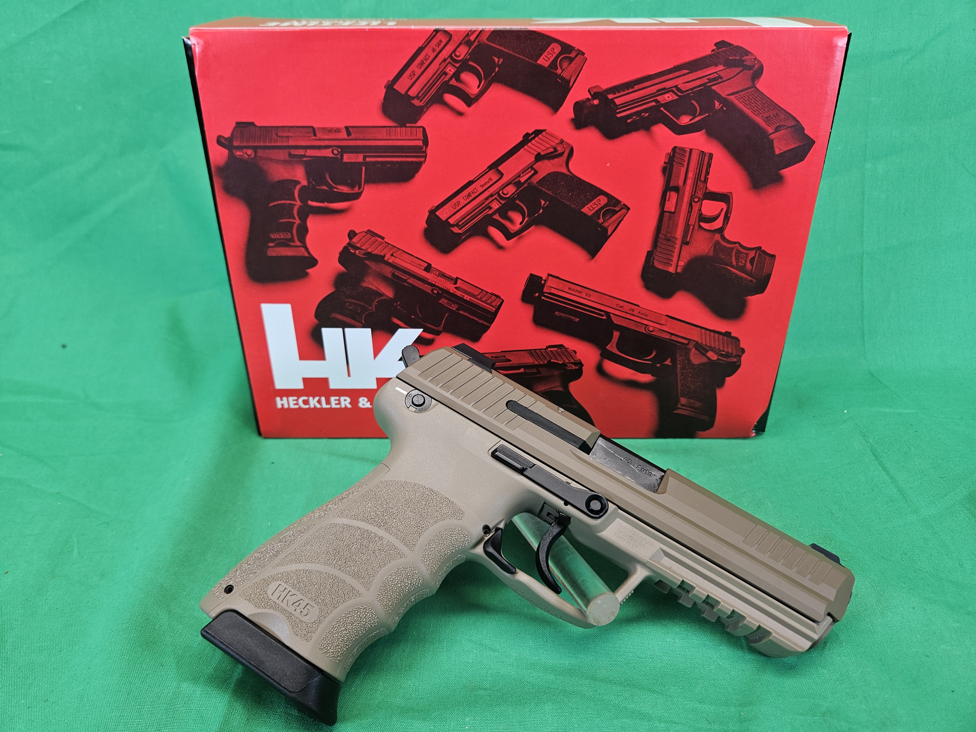 NIB Heckler And Koch HK45 V1 .45 ACP RAL 7006 DA/SA-img-0