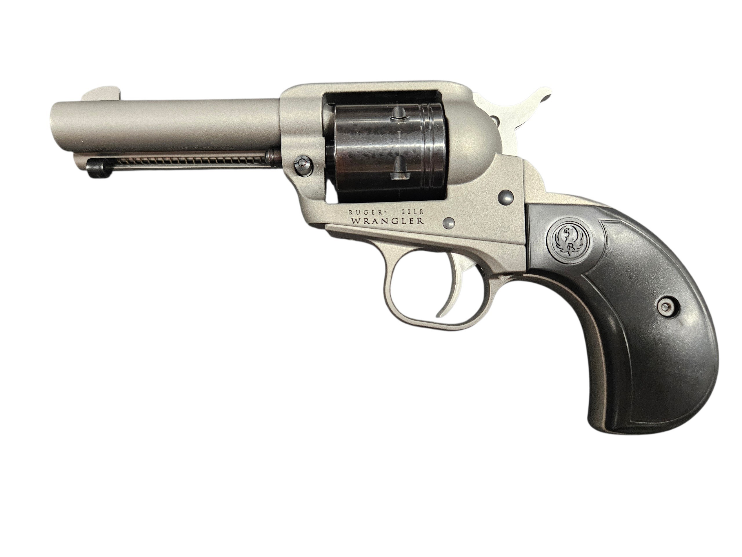 NIB Ruger Wrangler .22LR Birdshead Cerakote Silver Finish SAO 6 Shot-img-1