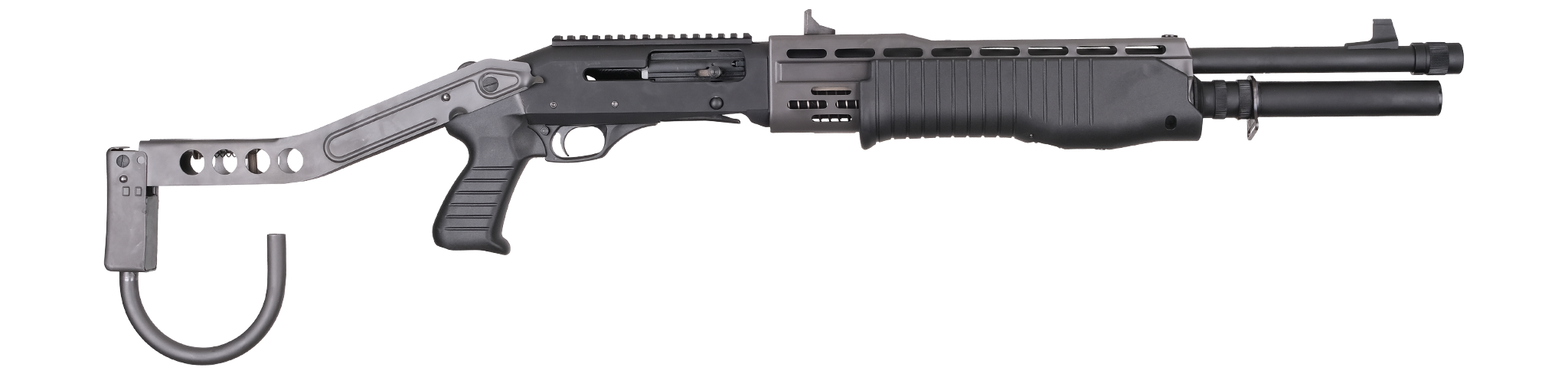 NIB Bronco BADASS-12 SPAS12 Clone 12ga. SPAS-12 Semi Auto Shotgun-img-0