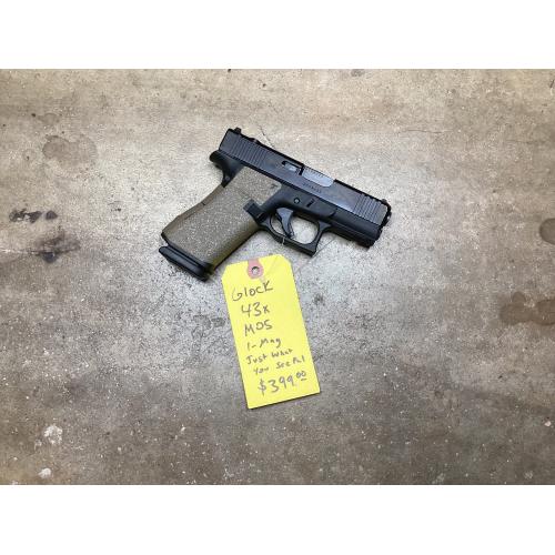 Used Glock 43X MOS 9mm 1-Mag Optics Ready