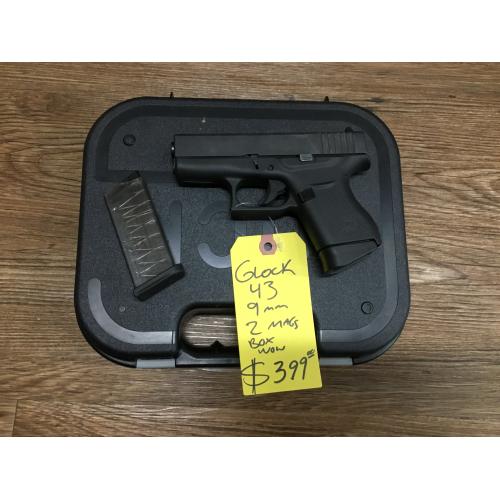 USED GLOCK INC 43 9mm