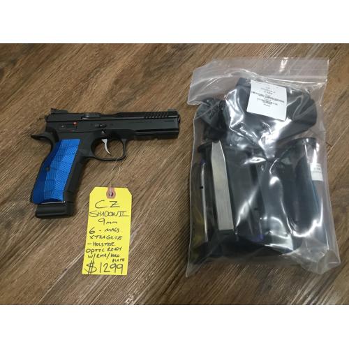 USED CZ SHADOW 2 W/ CAJUN CUSTOM TRIGGER 9mm