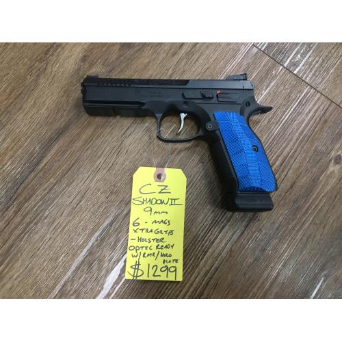 USED CZ SHADOW 2 W/ CAJUN CUSTOM TRIGGER 9mm