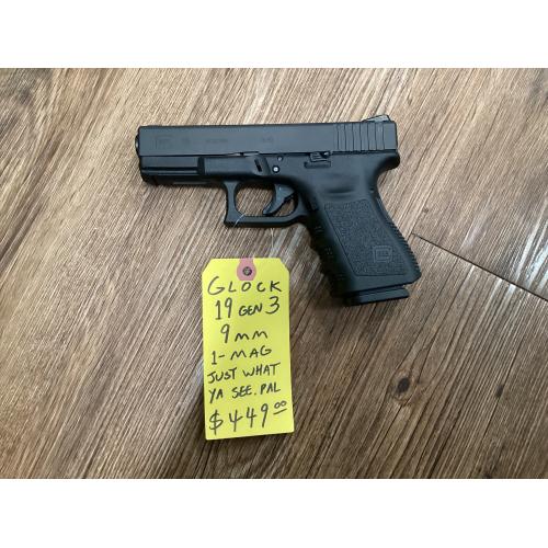 USED GLOCK 19 GEN 3 9mm