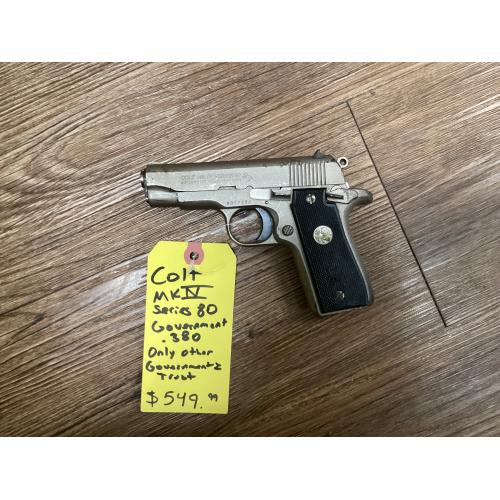 USED Colt MKIV Series 80 Government .380 ACP