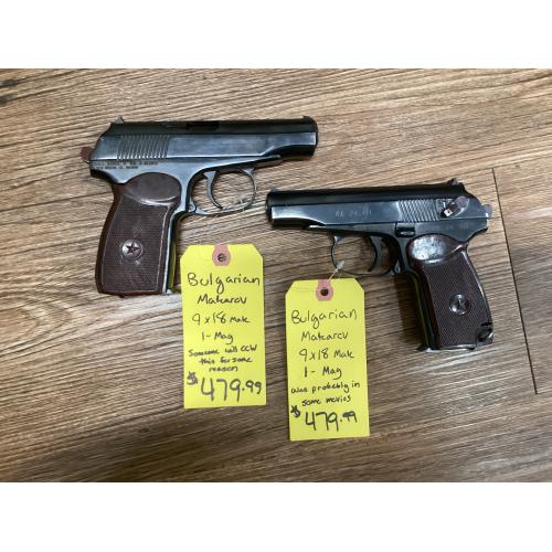 USED Bulgarian Makarov 9x18