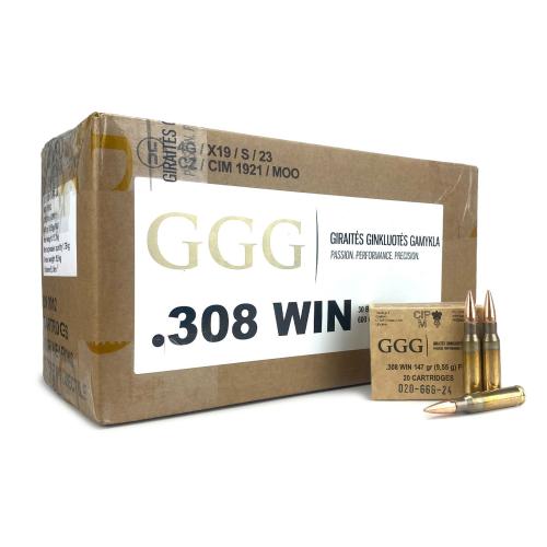 GGG .308 WIN 147GR FMJ 600RDS