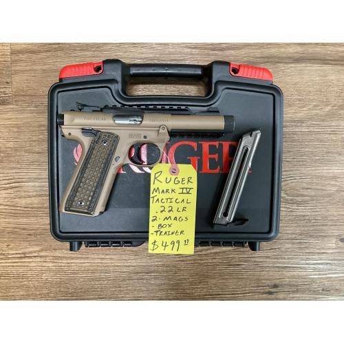 USED RUGER MK IV Tactical FDE