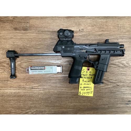 USED Sig Sauer P320 9MM With Flux Raider