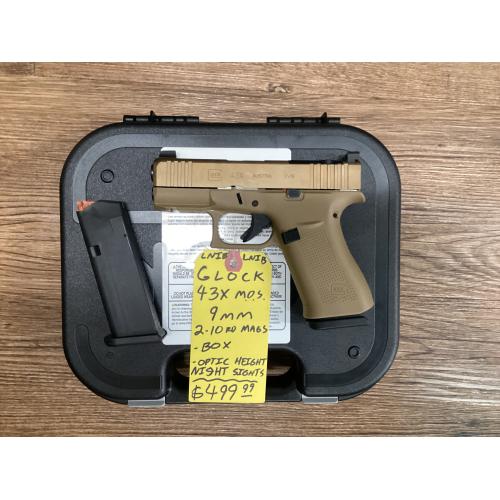 USED LNIB Glock 43X M.O.S. 9MM