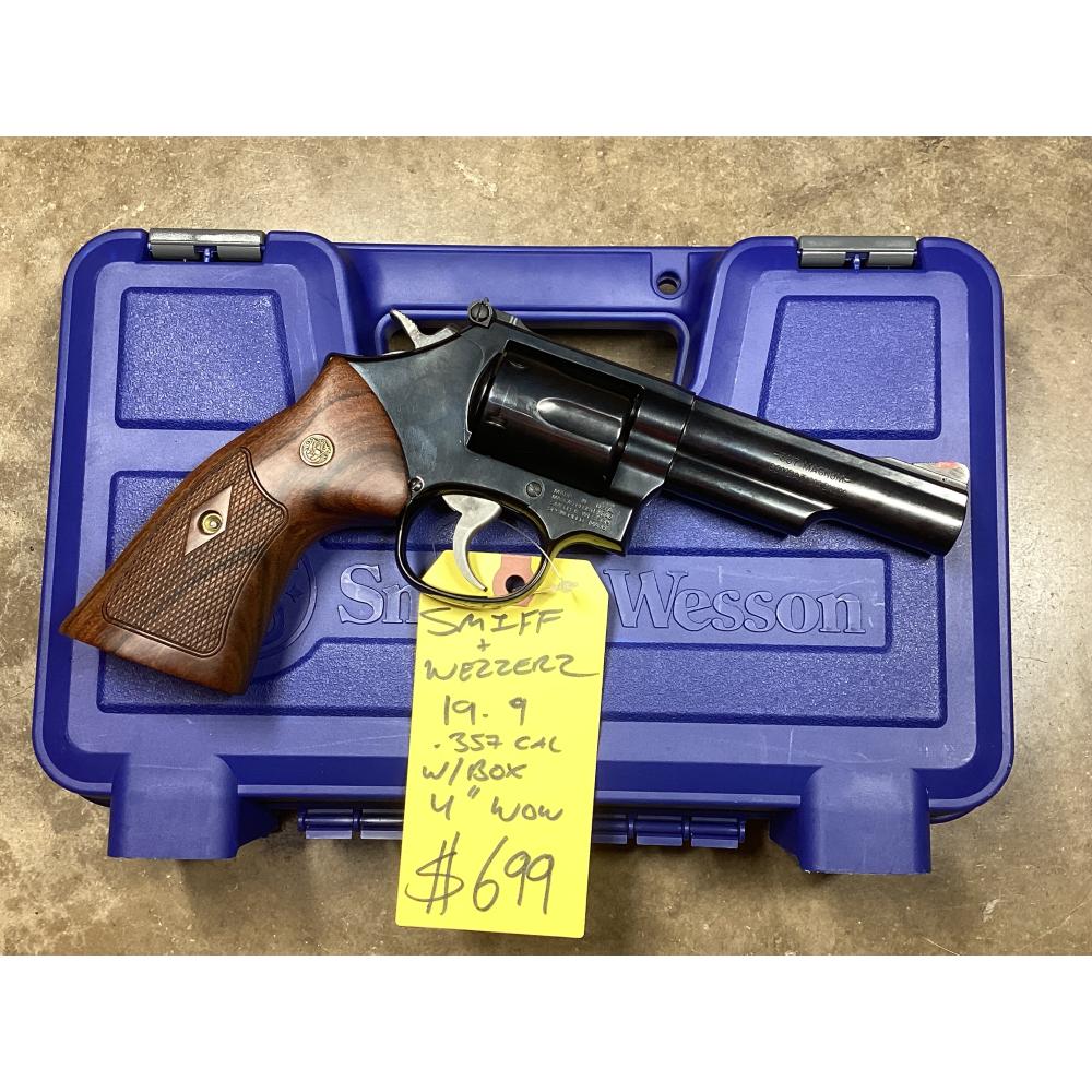 USED Smith & Wesson 19-9 Combat Magnum 357 mag