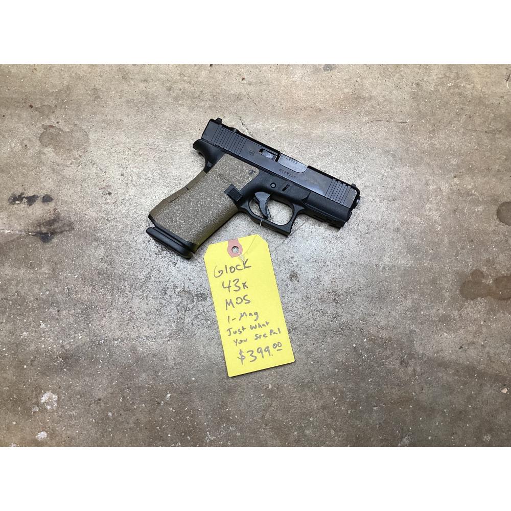 Used Glock 43X MOS 9mm 1-Mag Optics Ready