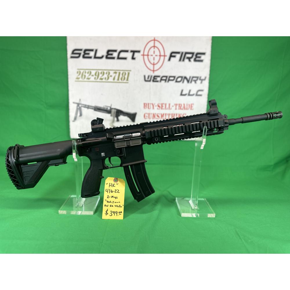 USED WALTHER HK 416 D 2-Mags .22lr