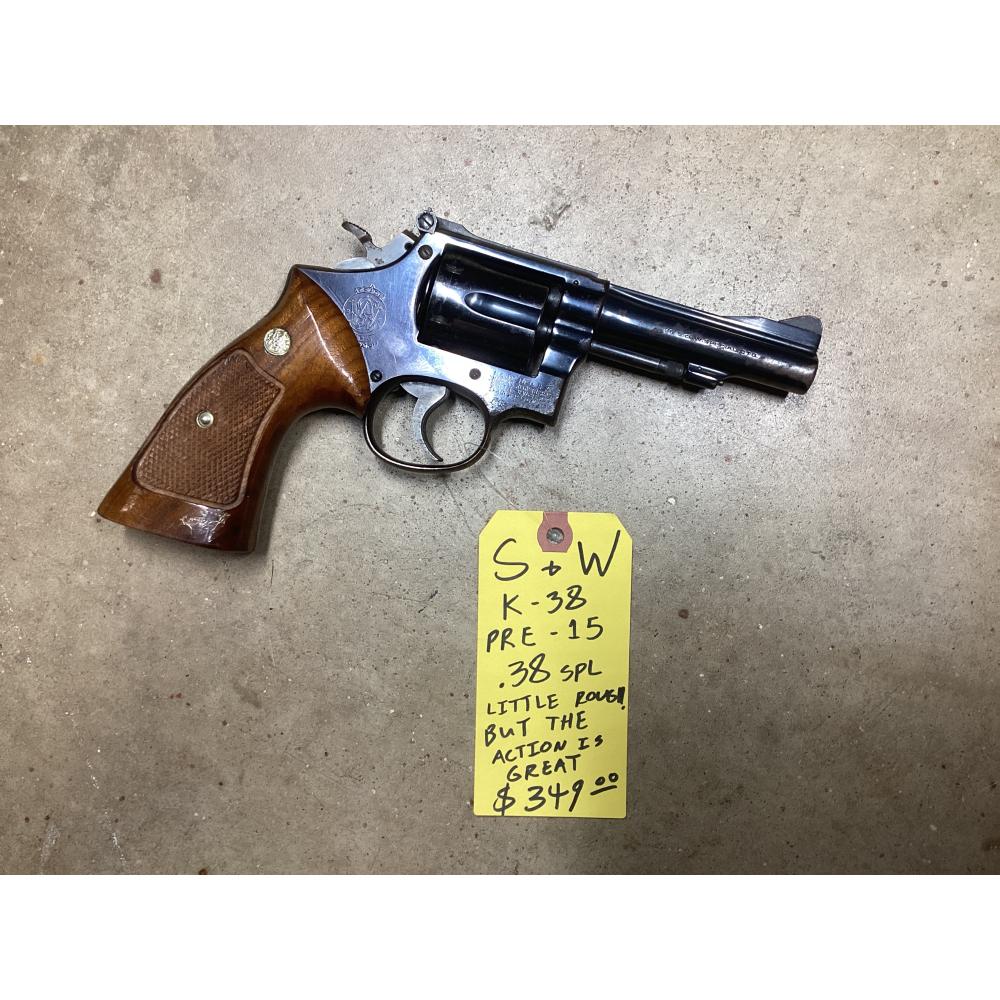 USED SMITH & WESSON K-38 PRE-15 .38 Spl