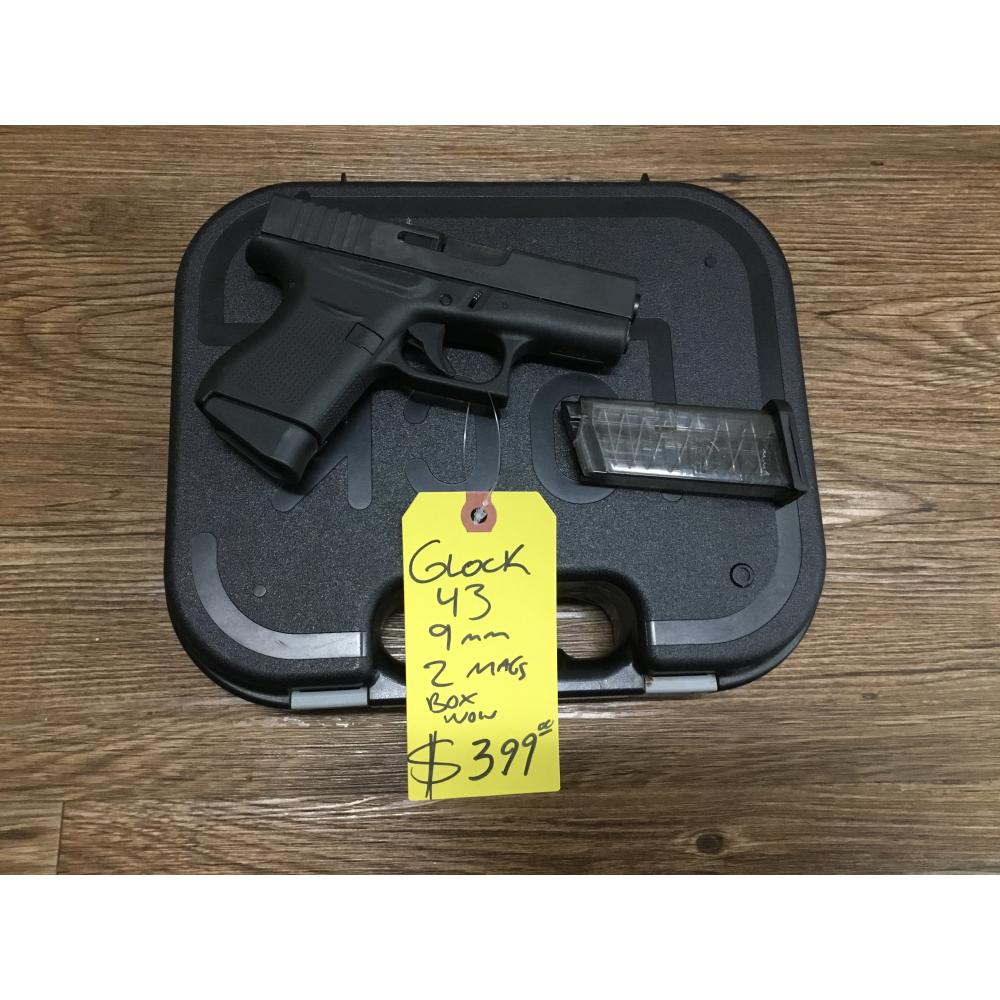 USED GLOCK INC 43 9mm