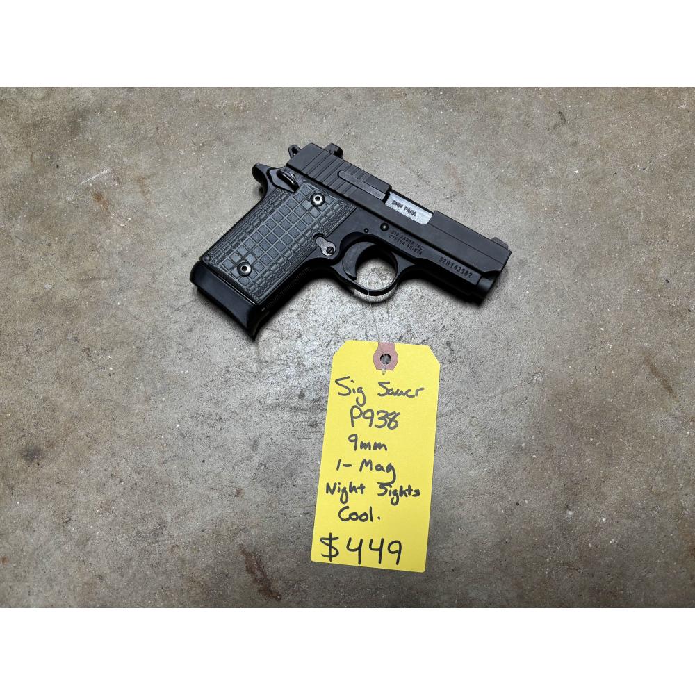 Used Sig Sauer P938 9mm 1-Mag