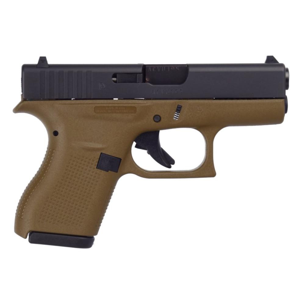 Glock inc 42 .380 FDE frame 2-6rd mags