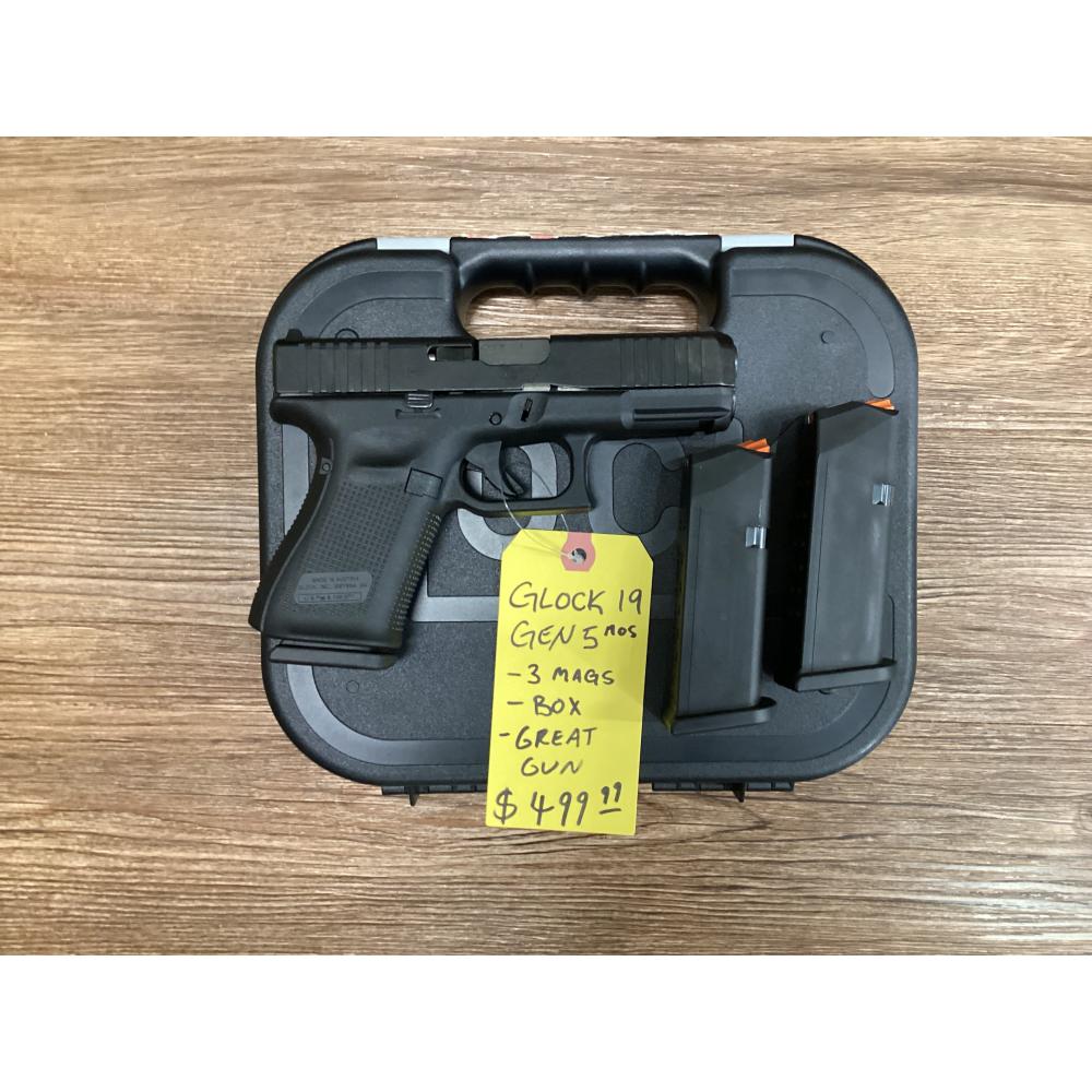 USED Glock 19 Gen 5 MOS 9mm