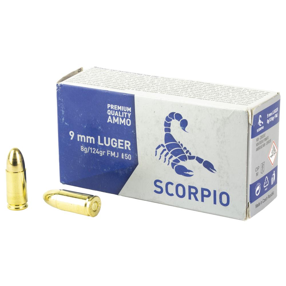 1000rds STV Scorpio 124gr 9mm