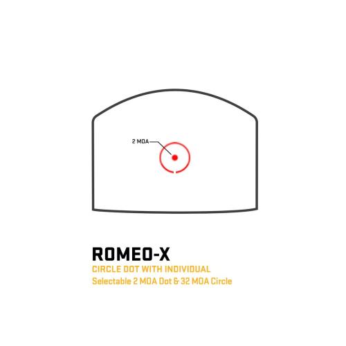 SIG SAUER ROMEO-X OPEN COMPACT FOOTPRINT CIRCLE DOT FDE