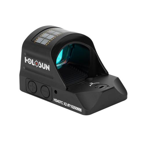 HOLOSUN HS407C X2 REFLEX SIGHT RED 2 MOA DOT