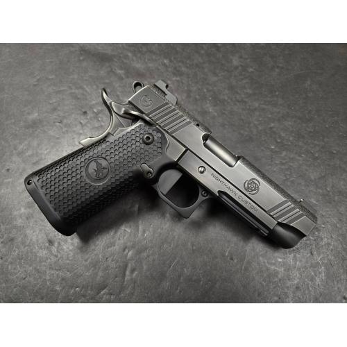 Nighthawk Custom Bob Marvel 9mm Double Stack w/ IOS Sight Upgrade, Ambi Safety, Smoked Nitride Finish, Gold Bead Front Sight, Includes RMR IOS Plate