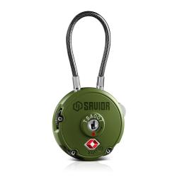 Savior Equipment Cable Lock 3-Digit Combination OD Green