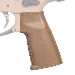 Reptilia CQG Grip No Backstrap Field Drab/Fed. Std. 30118 (Darker Brown/Tan)