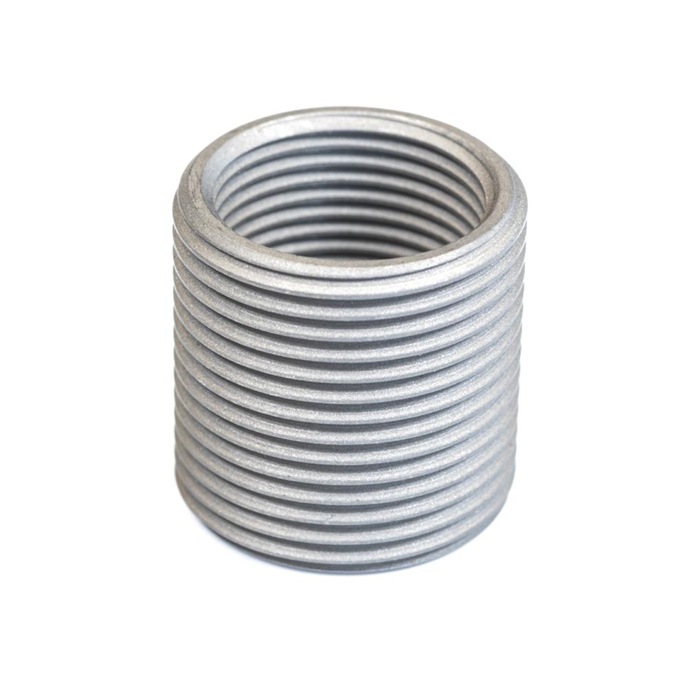 M4 SHOULDERLESS THREAD ADAPTOR 1/2X32-5/8X24 MATTE STAINLESS