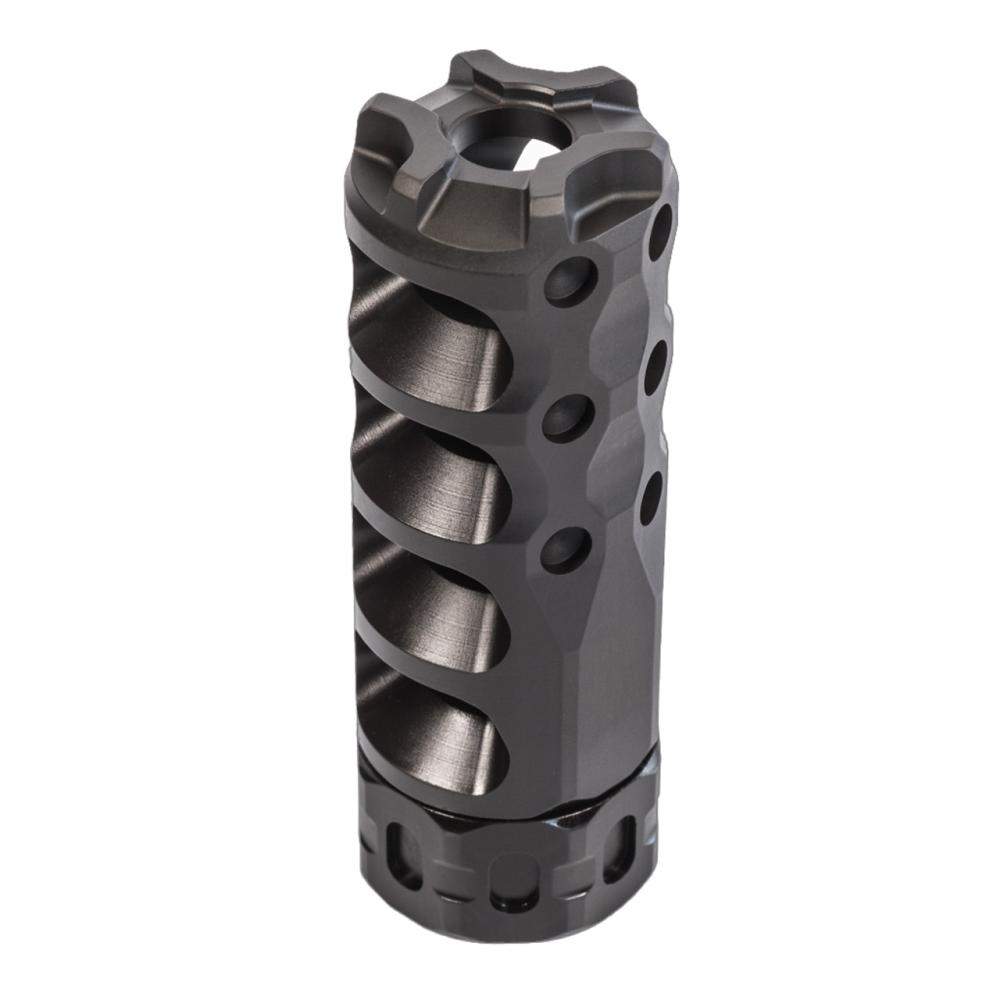 HYPERTAP MUZZLE BRAKE 6.5MM/.264CAL SLIM 5/8X24 BLACK