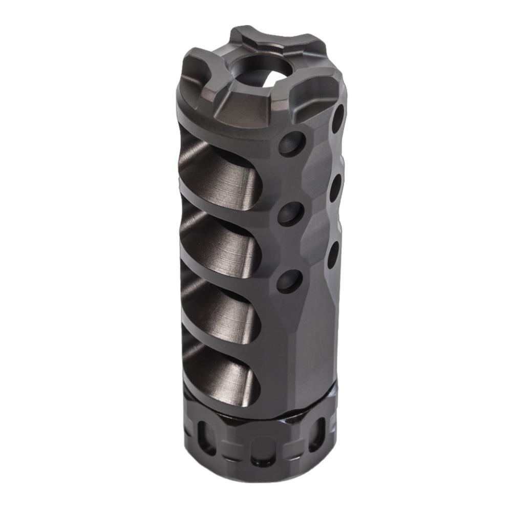 PRECISION ARMAMENT HYPERTAP MUZZLE BRAKE 6MM/.243 CAL, 5/8-24