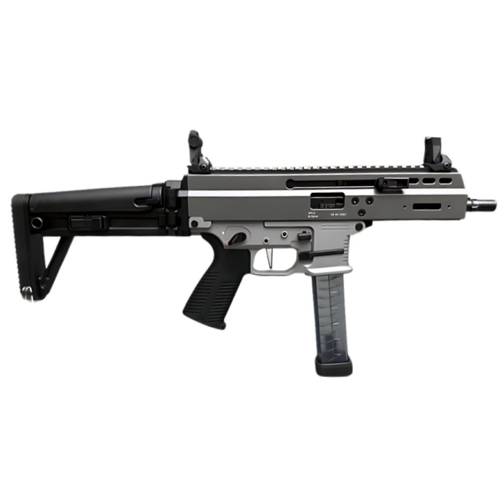 B&T APC9 LIMITED 9MM SBR SNIPER GRAY UPPER, MBT STOCK, METAL LOWER