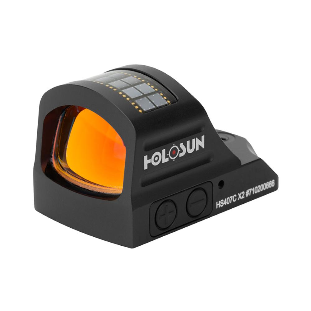 HOLOSUN HS407C X2 REFLEX SIGHT RED 2 MOA DOT