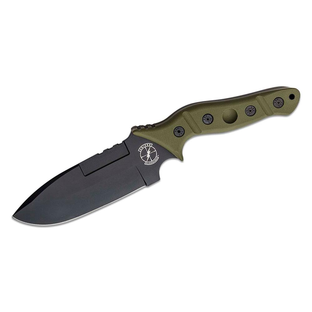 Sniper Bladeworks MAMU OD Green Handle with Black Blade