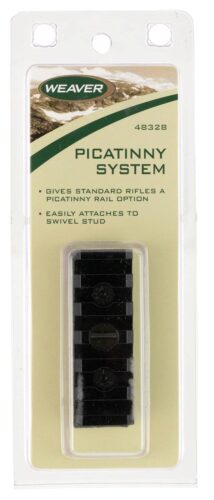 Weaver Mounts 48328 Picatinny Swivel Stud System  Matte Black 0 M