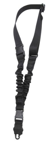 Tacshield T6010BK Shock Sling made of Black Webbing with Double Q