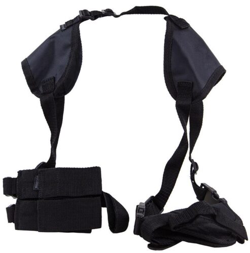 Bulldog WSHD15 Deluxe Shoulder Harness Black Nylon Harness Fits 1