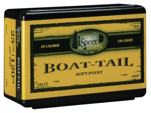 Speer 1410 Boat-Tail  25 Cal .257 120 gr Jacketed Soft Point Boat