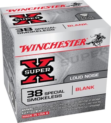 Winchester Ammo 38SBLP Super X Blank 38 Special 50 Per Box/ 40 Ca