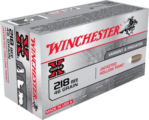 Winchester Ammo X218B Super X  218 Bee 46 gr Jacket Hollow Point