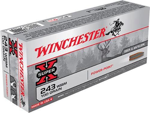 Winchester Ammo X243WSS Power-Point  243 WSSM 100 gr Power Point