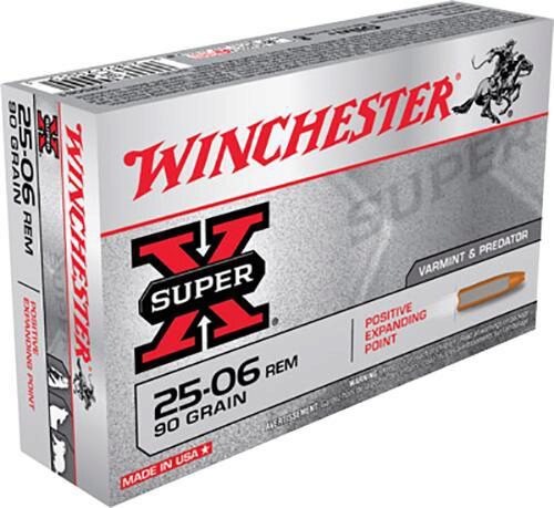 Winchester Ammo X25061 Super X  25-06 Rem 90 gr Positive Expandin