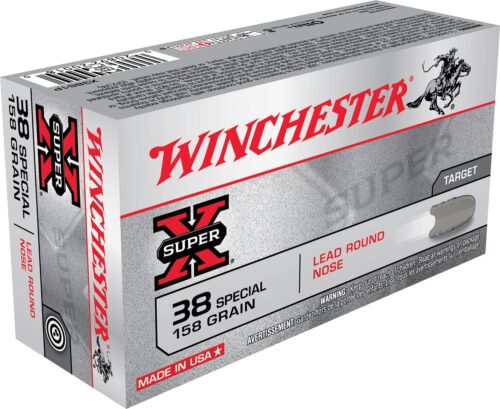 Winchester Ammo X38S1P Super X  38 Special 158 gr Lead Round Nose