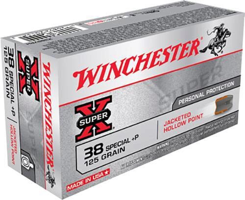 Winchester Ammo X38S7PH Super X  38 Special +P 125 gr Jacket Holl